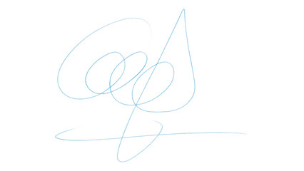 Light Blue Pencil Underline - Hand drawn horizontal chalk, marker or pencil lines. Design element for emphasis, text lines and decorations. Set on a transparent background.