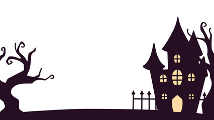 ハロウィンの背景フレーム