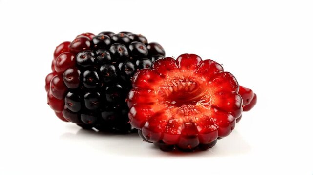 The Juicy and Vibrant Difference Between a Whole Ripe Blackberry