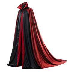 Naklejka premium Vampire red and black cape with folds png vampire png red png black png cape png folds png costume png halloween png transparent background image