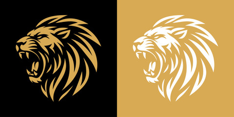 lion head vector illustration