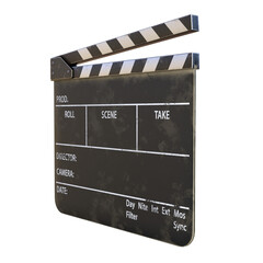 Obraz premium Realistic Clapperboard for Film Production