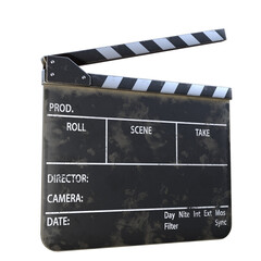 Obraz premium Realistic Clapperboard for Film Production