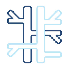 Veins Icon Color Outline Style. Vector Illustration Design