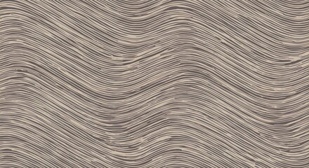 Obraz premium Abstract patterned artwork features wavy, flowing lines, creating a textured, neutral background