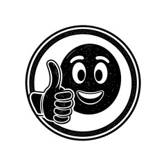 Obraz premium thumbs up emoji icon