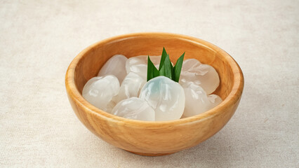 Siwalan or Lontar, Candied Palmyra Fruit in Bowl