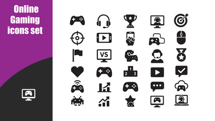 Online Gaming Vector  icons 