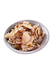 Indonesian chicken porridge. Asian food. Asian soup