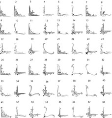 48 Vintage Page Corner Borders