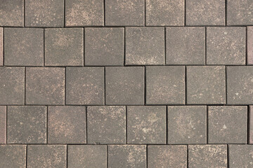 Fototapeta premium Old Garden Brick Tile Floor Texture Background