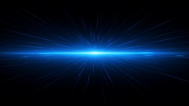 Abstract Blue Light Streaks Speed Background Illustration