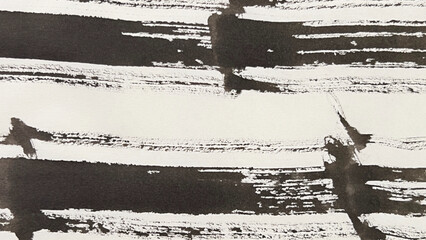 abstract painting drawn with a brush, rough lines drawn with ink and brush, drawing of rough lines painted with a brush