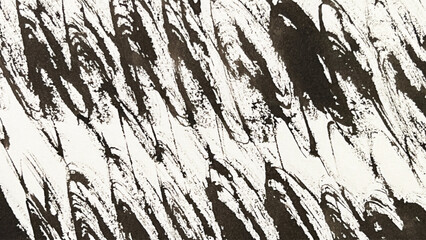 abstract painting drawn with a brush, rough lines drawn with ink and brush, drawing of rough lines painted with a brush