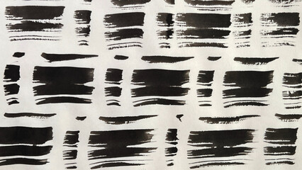 abstract painting drawn with a brush, rough lines drawn with ink and brush, drawing of rough lines painted with a brush