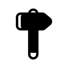 Sledge Hammer Icon Vector Symbol Design Illustration