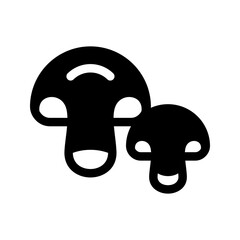 Mushroom Icon Vector Symbol Design Illustration