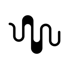 Audio Wave Icon Vector Symbol Design Illustration