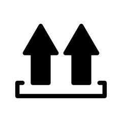 This Side Up Icon Vector Symbol Design Illustration