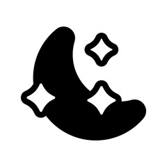 Moon Icon Vector Symbol Design Illustration
