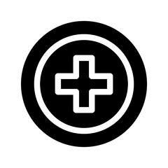 Plus Icon Vector Symbol Design Illustration