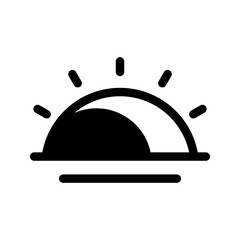 Sunset Icon Vector Symbol Design Illustration