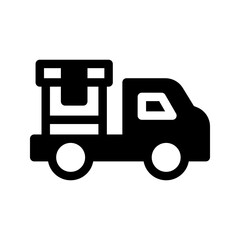Gift Delivery Icon Vector Symbol Design Illustration