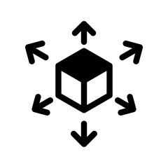 Distribution Icon Vector Symbol Design Illustration