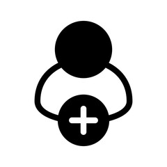 Add Contact Icon Vector Symbol Design Illustration