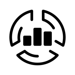 Data Analytics Icon Vector Symbol Design Illustration