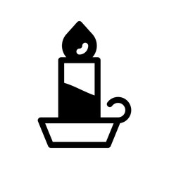 Candle Icon Vector Symbol Design Illustration