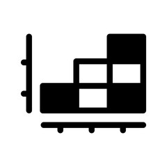 Bar Chart Icon Vector Symbol Design Illustration