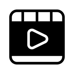 Clapperboard Icon Vector Symbol Design Illustration