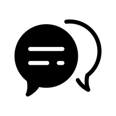 Discussion Icon Vector Symbol Design Illustration