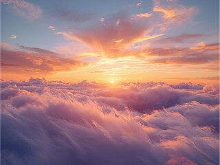 sunset in the mountains