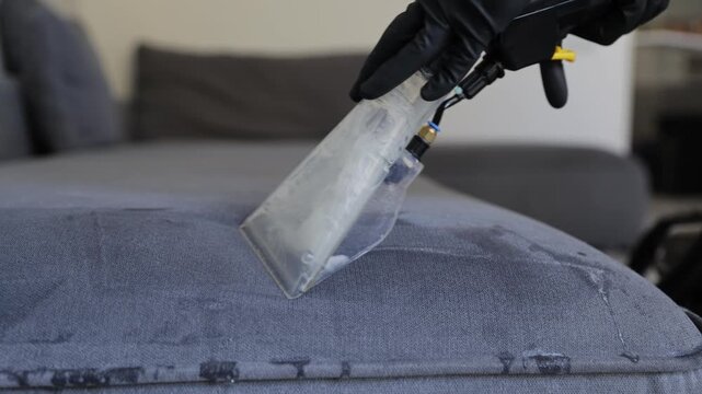 The process of professional sofa upholstery cleaning