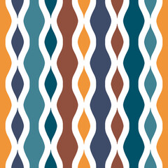 seamless pattern with wavy lines