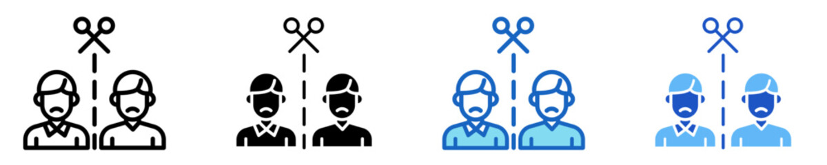 Cut  Icon Set Multiple Style Collection