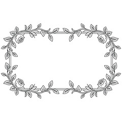 vintage floral frame