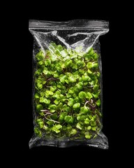 Fresh Microgreens in Clear Package