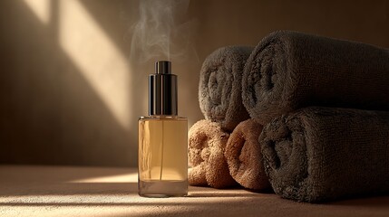 Aromatic essence and soft towels create a spalike ambiance