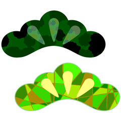 年賀状に使える松飾のイラスト素材2