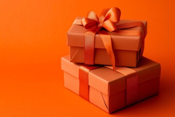 Obraz premium Seasonal Autumn Gift and Present Concept for Fall Season Celebrations season