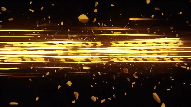 Dynamic Golden Text Animation of Did You Know