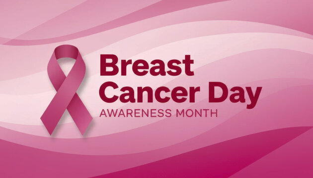 Breast Cancer Awareness Month: Pink Ribbon and Supportive Design