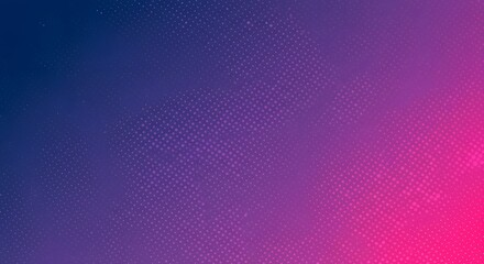 Abstract gradient background fading from deep blue to vibrant pink with dot matrix effect