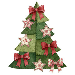 A festive Christmas tree adorned with vibrant decorations, evoking the warmth and joy of the holiday season.