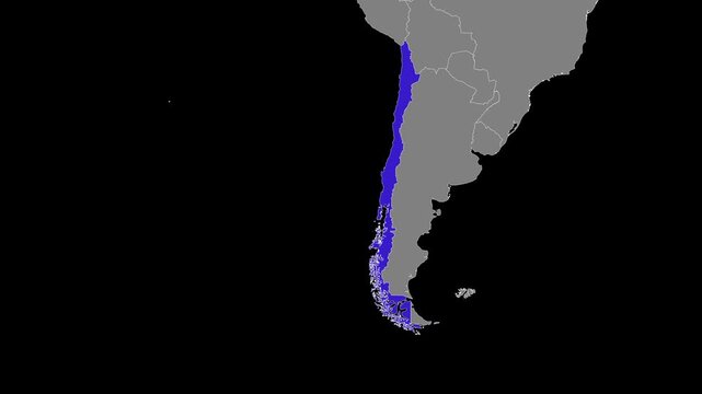 Chile Map Animation