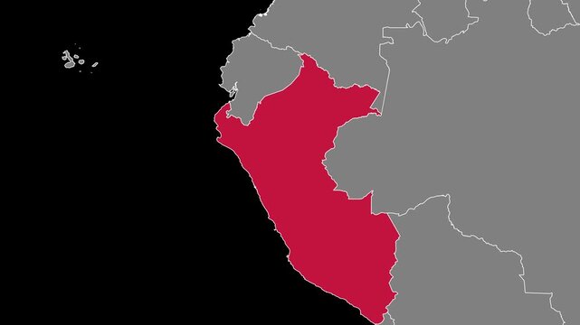Peru Map Animation