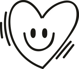 Cute Doodle Icon Set in Hand-Drawn Style